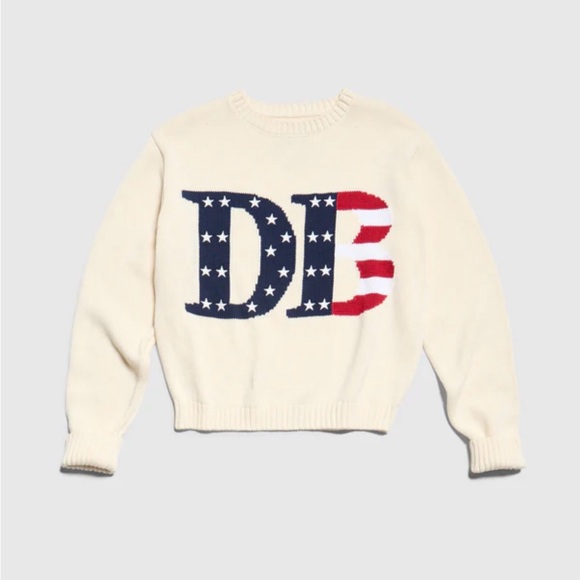 Dairy Boy Cream Sweater with Star Patterned Letters - Picture 2 of 6